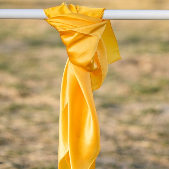 Yellow SIlk Wildrag Scarf - Picture 1 of 5